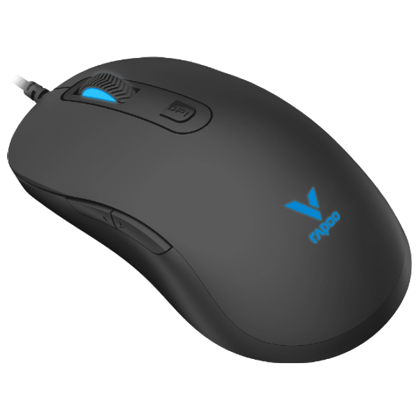  ماوس ألعاب سلكي رابو - 7 أزرار قابلة للبرمجة - إضاءة خلفية - توصيل يو اس بي - أسود 