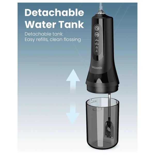 Moxedo Flosser-WF003 – Portable Water Flosser – Black