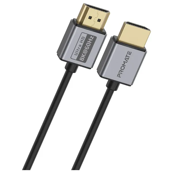  كيبل اج دي ام اي الى اج دي ام اي بروميت - بطول 1.5 متر - بقوة 60 واط - رمادي 