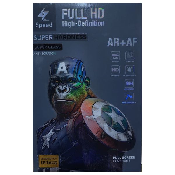 واقي شاشة سبيدو لجهاز آيفون 16 برو ماكس - شفاف