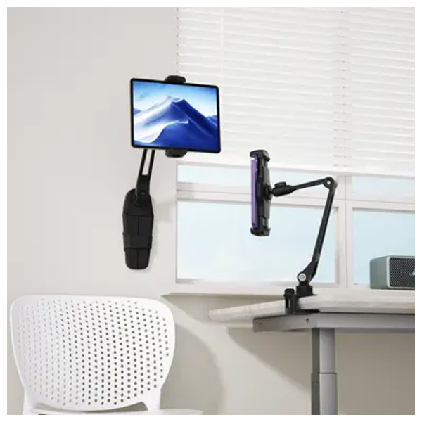 حامل هاتف وتابلت متعدد الاستخدامات بذراع قابل للتعديل من باورولوجي - دوران 360 درجة