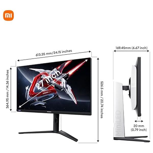  Xiaomi 27-Inch G Pro 27i EU - Flat Monitor - 2K QHD 