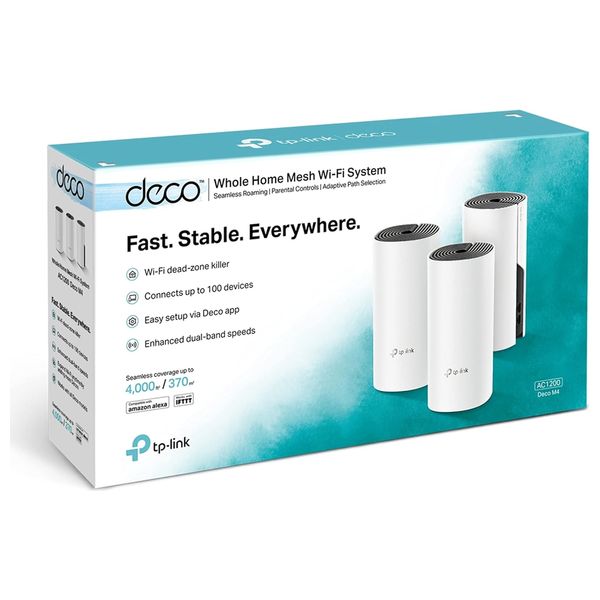  مقوي لنطاق الواي فاي تيبي لينك - DecoS7 AC1900 - قطع 3 - ابيض 
