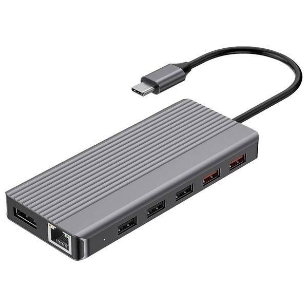 محول باورولوجي 12 في 1 بمنفذ USB-C و HDMI ونوع Type-C – بقدرة 100 واط
