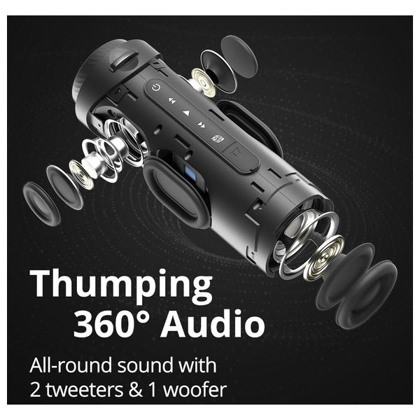  Tronsmart T7 Portable Bluetooth Speaker - Up to 12 hours - USB-C - Black 