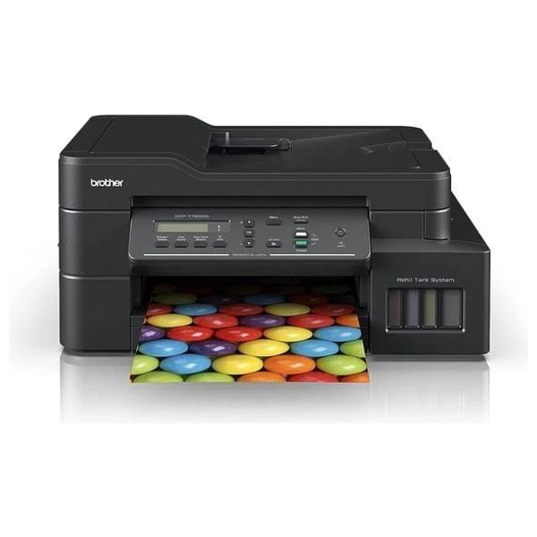  طابعة برذر نافثة للحبر الكل في واحد ملونة - DCP-T820DW - واي فاي - اسود 