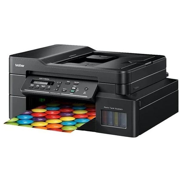  طابعة برذر نافثة للحبر الكل في واحد ملونة - DCP-T820DW - واي فاي - اسود 