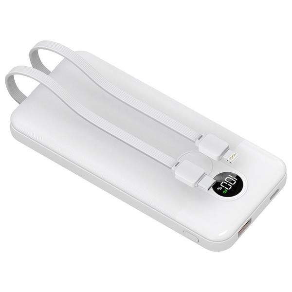  شاحن محمول بورودو - 10000mah - ابيض 