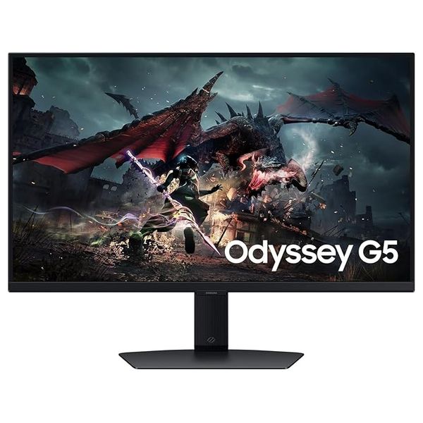  Samsung 32-Inch Odyssey G5 Series - Flat Monitor - 180Hz - 1ms Response Time - QHD 