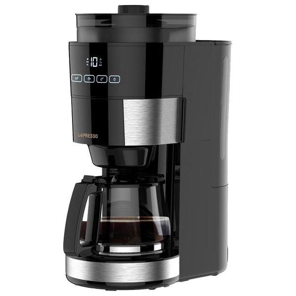 Libreso Coffee Machine with Built-in Grinder - 1.2L - Warming Base - 1000 W - Black