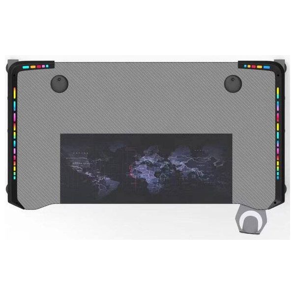  طاولة ألعاب تايغر TGD-100 - إضاءة ليد ار بي جي على الحواف - حامل كوب؛ حامل سماعة - أحمر 