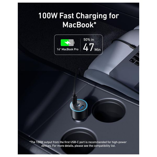  Anker Nano Car Charger - 3 Ports - Black 