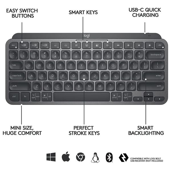 Logitech MX KEYS MINI - Wireless Keyboard