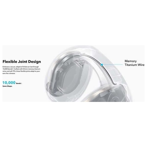  سماعة بلوتوث داخل ألاذن أنكر ساوندكور C40i - تصميم Open-Ear  - إلغاء ضوضاء سلبي - رمادي 