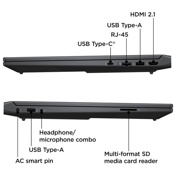 لابتوب اتش بي 15.6 انج - Gaming Victus - Intel Core i5-13420H - NVIDIA GeForce RTX 3050 - ويندوز 11 هوم - 8 كيكابايت/512 كيكابايت اس اس دي