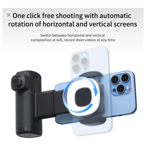  Smart phone Camera Grip - BBC-15 - with Built-in LED Light - Black 