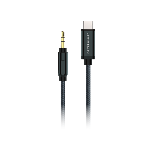 Powerology 7946044828282 - Cable USB-C To AUX - 1.2m