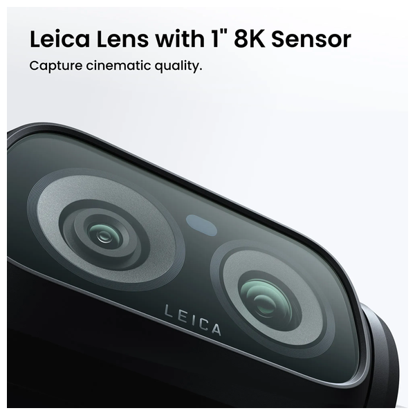  كاميرا إنستا 360 لونا ألترا - جيمبال ثلاثي المحاور - تصوير 8K - عدسة مزدوجة - زوم 12× - شاشة OLED قابلة 