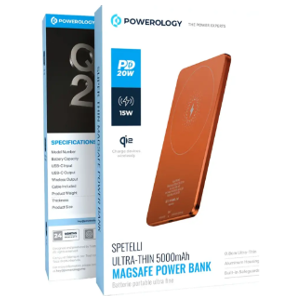  Powerology - Power Bank - 5000mAh - Orange 