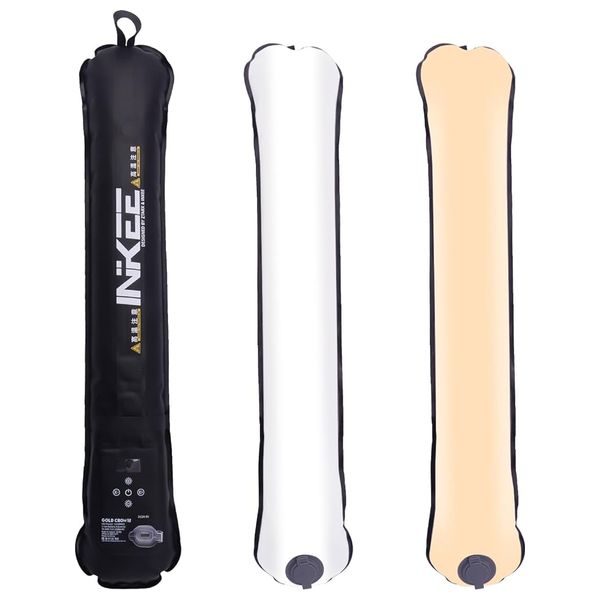  Inflatable Bi-Color LED Light Stick - 2500mAh - 12W - Black 