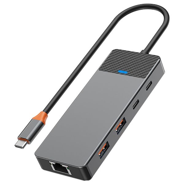 WiWU A923RPT - 9 IN 1 USB-C Hub - 9 Port - Gray