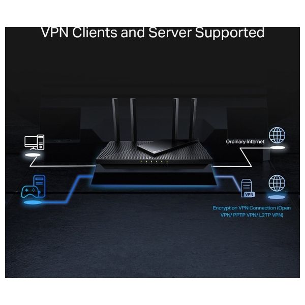 TP-LINK AX55 Pro AX3000 - Router - Black 
