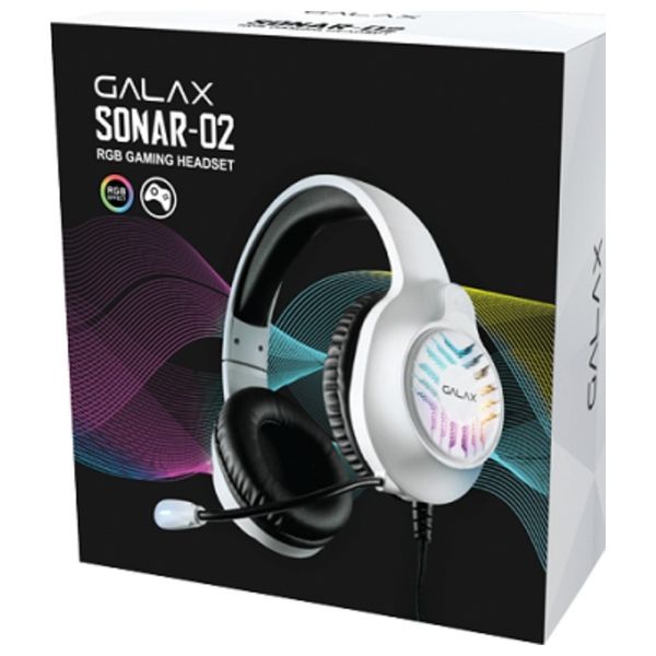  GALAX SONAR-02 - Headphone Over Ear - White 