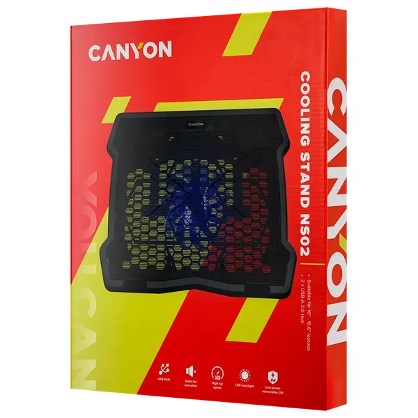  Canyon CNE-HNS02 - Laptop Cooler - Black 