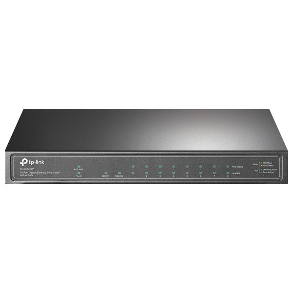 TP-LINK TL-SG1210P - LAN Hub - 1000Mbps - 8Port 