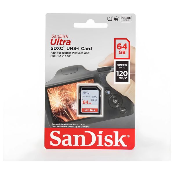  SanDisk SD Card - 64GB - Gray 