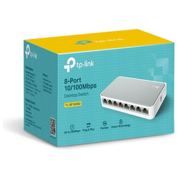  موزع شبكة تي بي لينك - 8-Port Gigabit - ابيض 