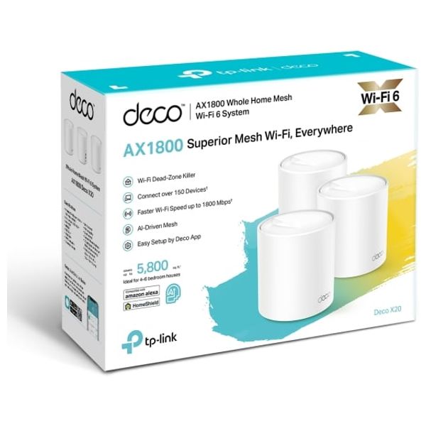 TP-Link DecoX20 - 3pack - WiFi Range Extender 