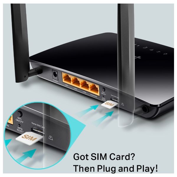 TP-LINK MR6400 - Router - Black 