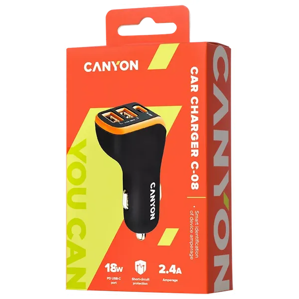  Canyon C-08 - Car Charger - Black 