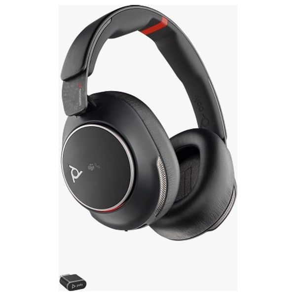  Poly Voyager Surround 85 UC - Over Ear Headset - 24 Hours Battery Life - Bluetooth 5.3 - Black 