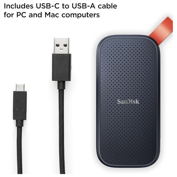  SSD هارد خارجي سان ديسك SDSSDE30-2T00-G26 - كحلي- 2تيرابايت 