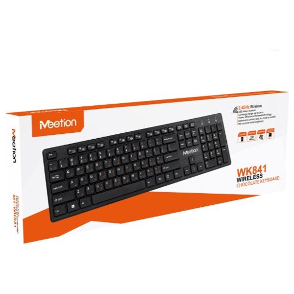 Meetion MT-WK841- Wireless Keyboard - Black 