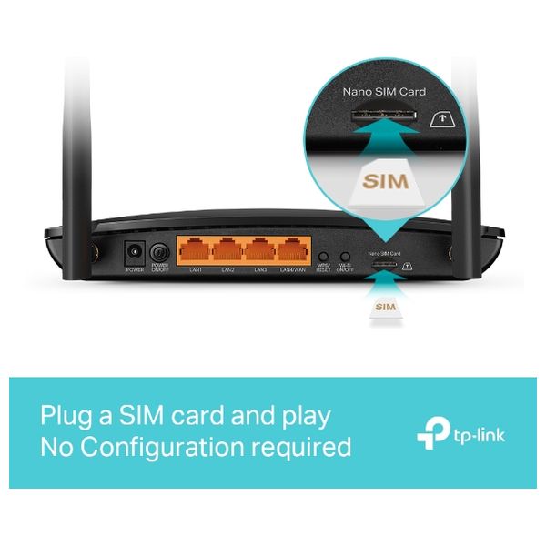  TP-Link MR600 - 4G+ - Router - Black 