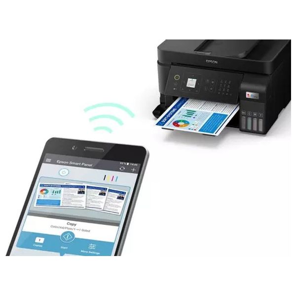  طابعة ايبسون نافثة للحبر الكل في واحد ملونة - L5590 - واي فاي - اسود 