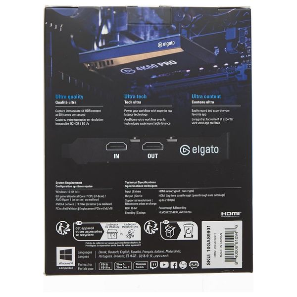  Elgato 4K60 Pro MK.2 - Game Capture Device 