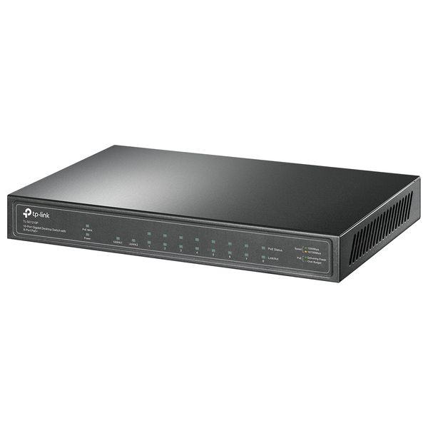  TP-LINK TL-SG1210P - LAN Hub - 1000Mbps - 8Port 