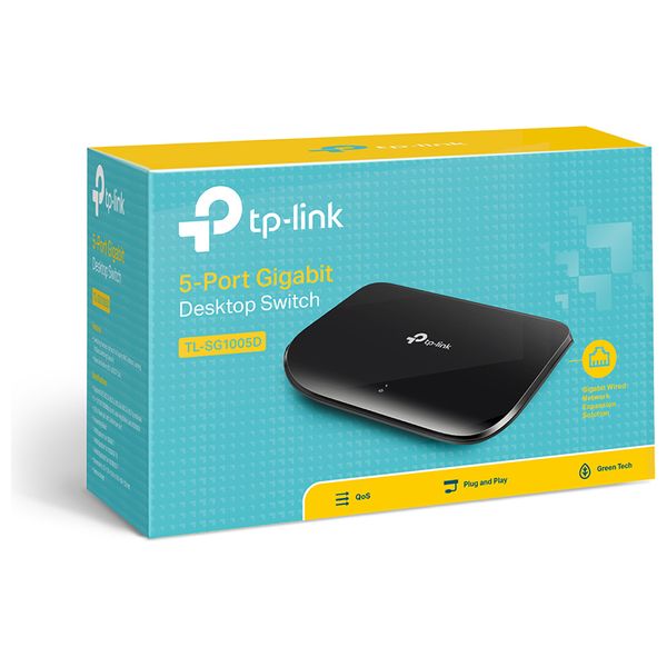  محول شبكة إيثرنت تيبي لينك - TL-SG1005D - اسود 