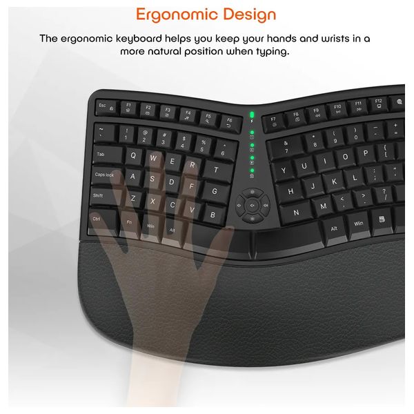  Meetion MT-DirectorW-A-U - Wireless Keyboard - Black 