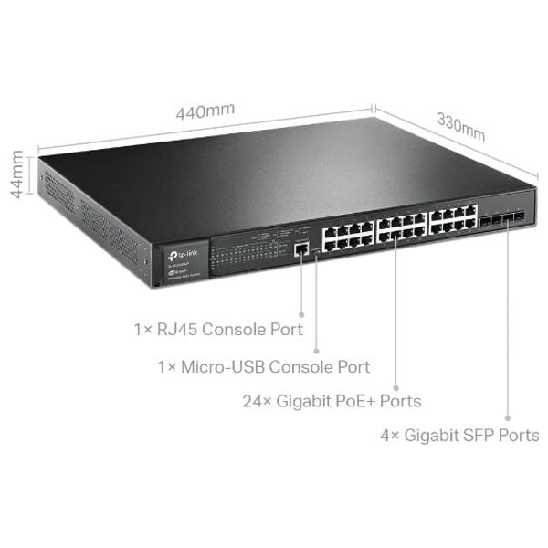  موزع شبكة تيبي لينك - TL-SG3428MP 