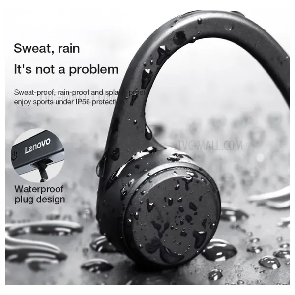  Lenovo X4 Bone Conduction - Bluetooth Headphone In Ear - Black 
