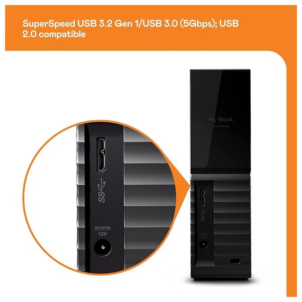  WD - 14TB - External SSD Hard Drive - Black 