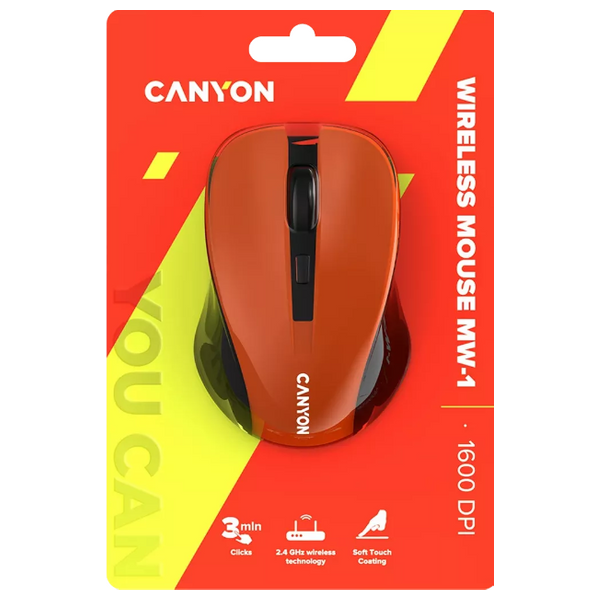  Canyon CM-1 - Wireless Mouse - Orange 