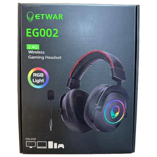  Gaming Headphone Over Ear ETWAR-EG002 - Black 