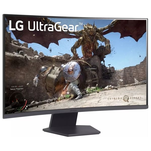  LG 32-Inch 32GS60QC-B - Series - Curved Computer Monitor - 180Hz - 1ms Response Time - QHD 