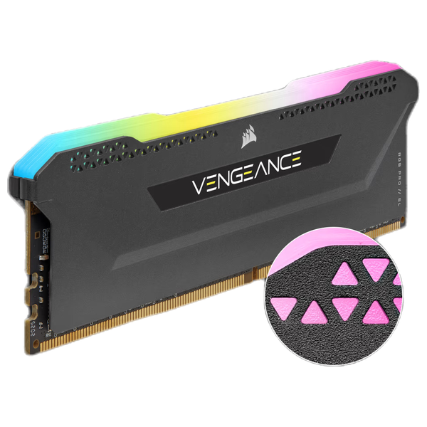  طقم ذاكرة كومبيوتر كورسير - VENGEANCE RGB PRO SL 32GB (2x16GB)  Memory Kit - اسود 